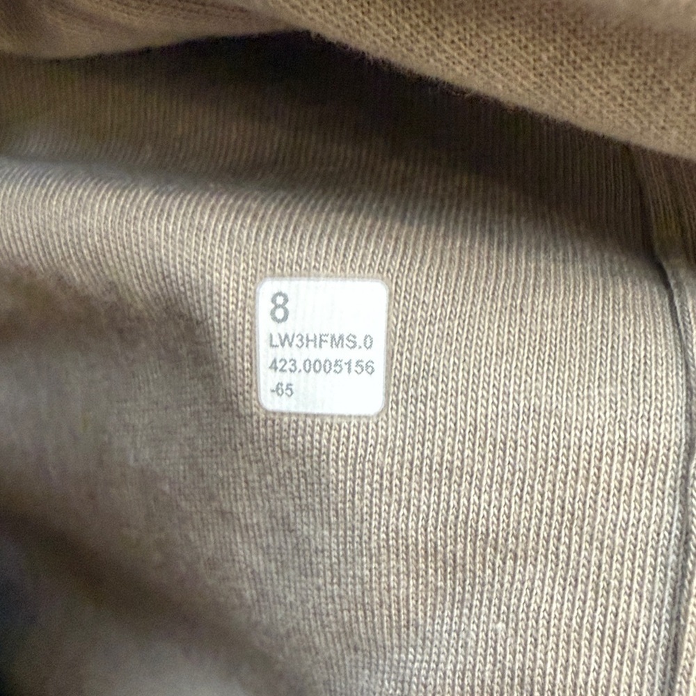 Lululemon Quilted Riverstone Taupe Bubble Shaped Cropped Bomber Jacket Size 8 - Picture 13 of 13